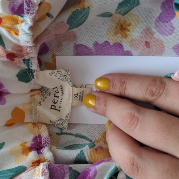 NWT Perch by Blu Pepper Sleeveless Babydoll Tank SZ XL - Picture 4 of 6